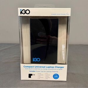 NIB iGo Compact Universal Laptop Charger USB Smartphone iPad iPhone Charger